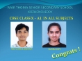 A1 in all Subjects - CBSE Class X Examination 2023